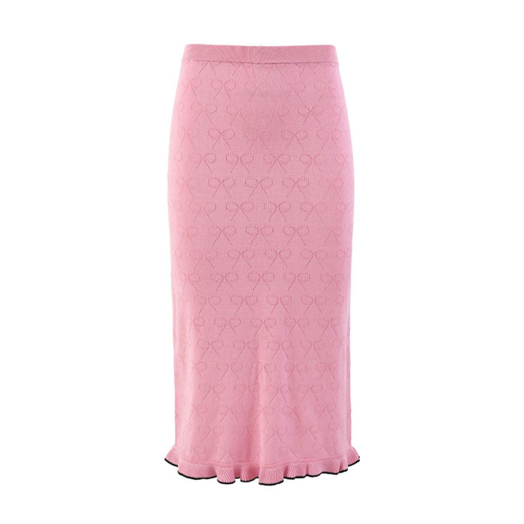 Pink Knitted Skirt