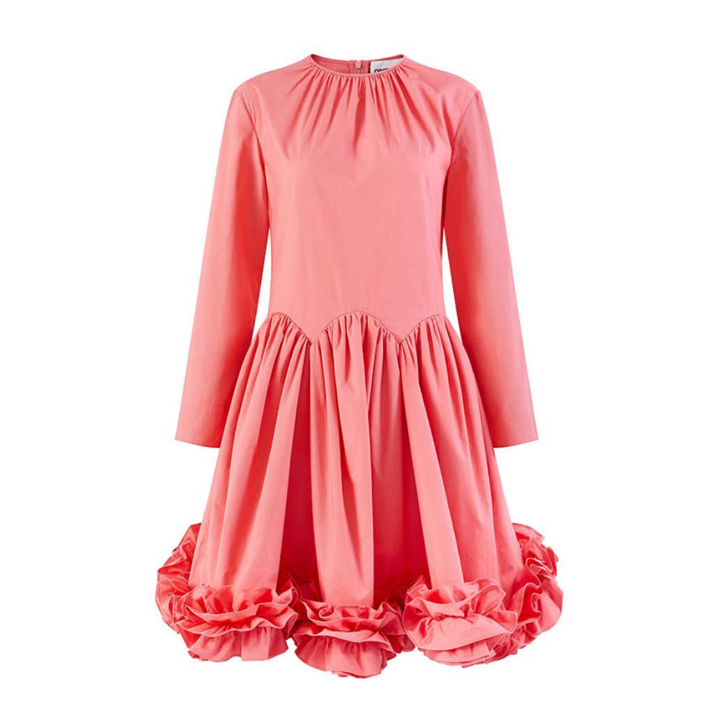 Coral Structured Dress