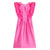 DICE KAYEK- Ruffle Sleeve Midi Dress | Fuchsia, buy at DOORS NYC