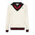 Quarter-Zip Extended Collar Sweater White | PR Sample