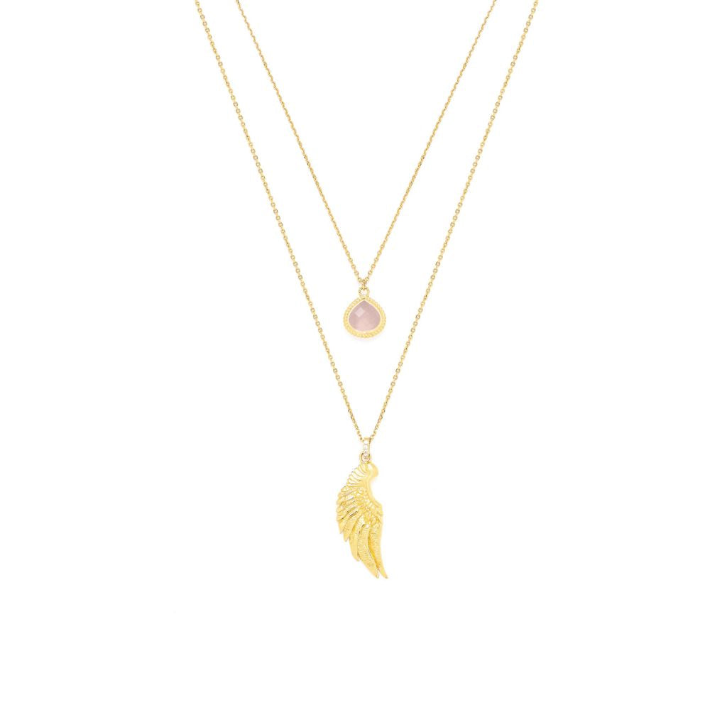 SEVEN SAINTS - Archangel Chamuel Necklace | Gold, buy at DOORS NYC