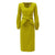JULIA ALLERT - Fitted Midi Dress With Belt | Green, buy at DOORS NYC