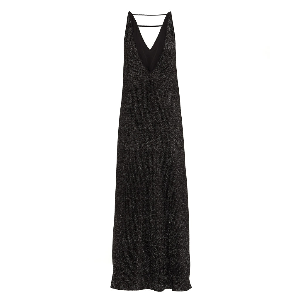V-Neck Maxi Dress | Black