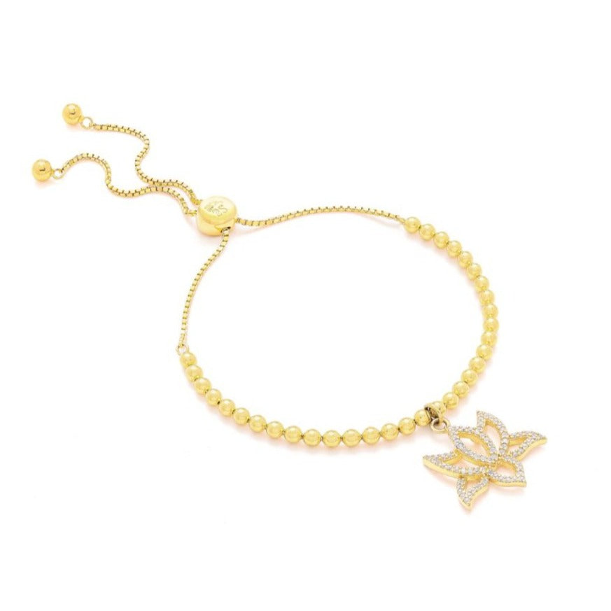 SEVEN SAINTS - Illuminate Lotus Bracelet | Gold, buy at DOORS NYC