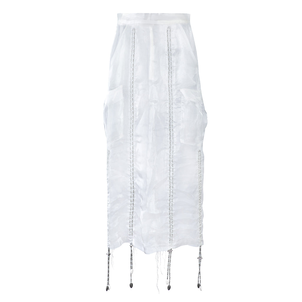 MASHAT -Organza White Skirt, buy at doors. nyc