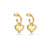 SEVEN SAINTS - Puffy Heart Earrings | Gold, buy at DOORS NYC