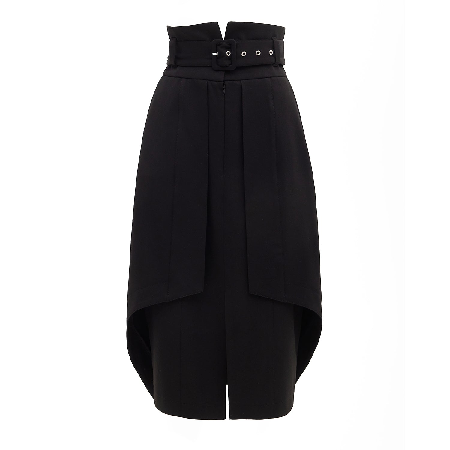 Double Midi Skirt | Black