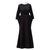 Black Maxi Long-Sleeve Dress