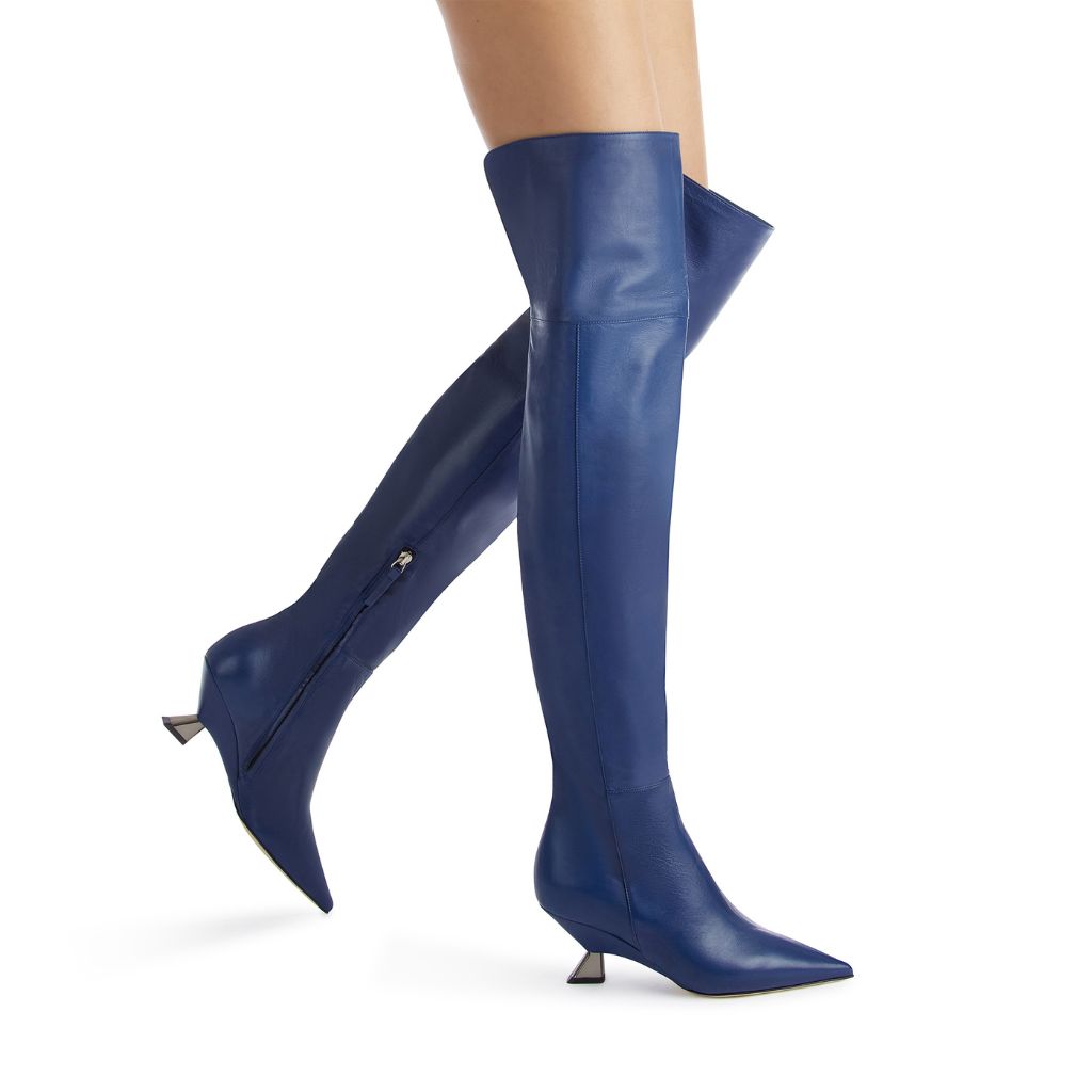 BENEDETTA BOROLI- Fiona Danubio Boots | Blue, buy at DOORS NYC