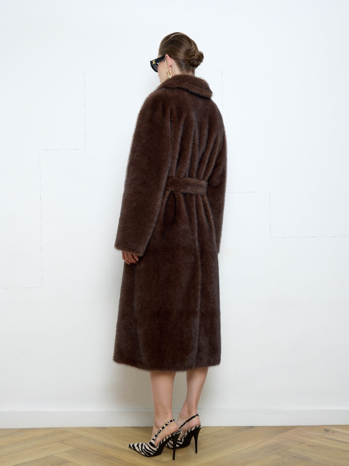 Alissa Faux Mink Fur Coat