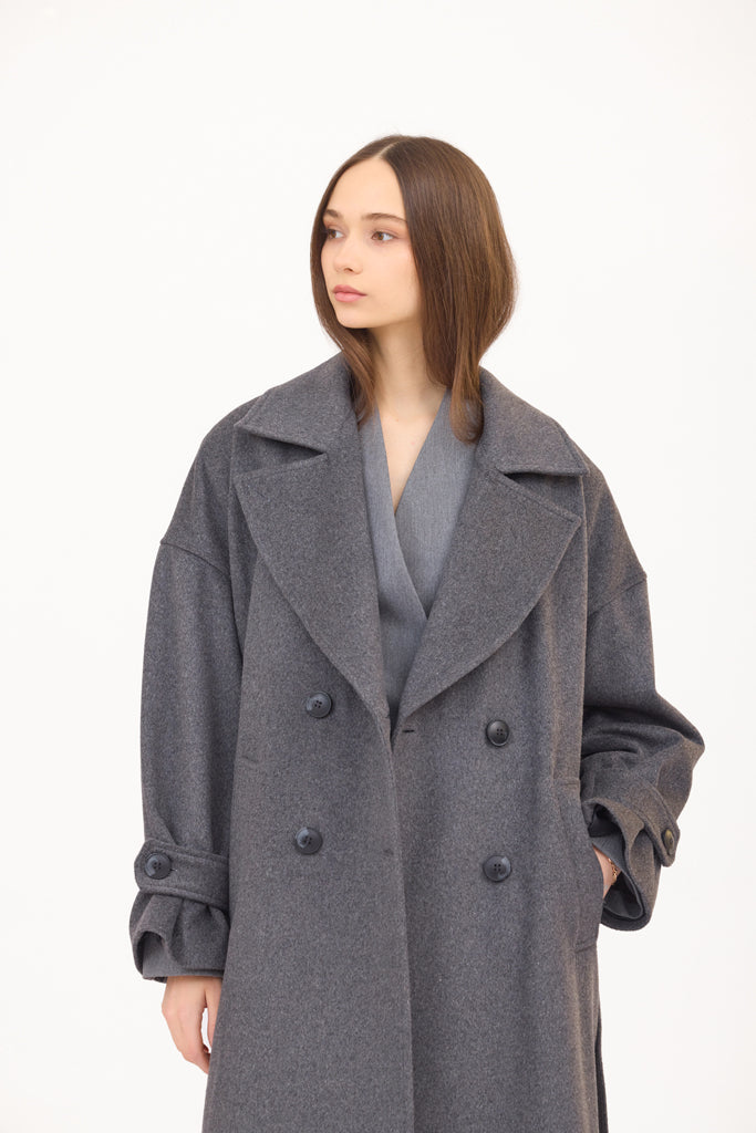 SOTROPA - Grey Coat, PR Sample at DOORS NYC PR showroom