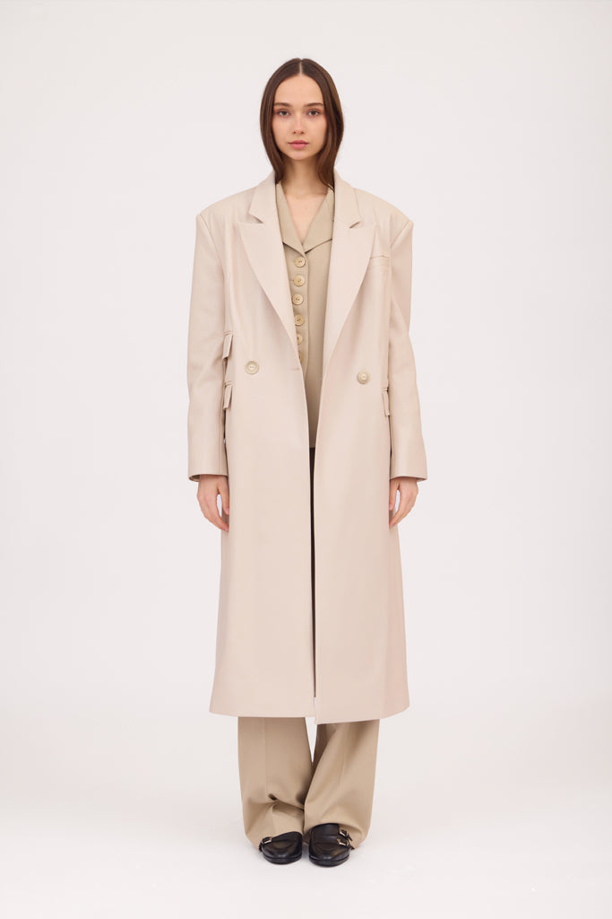 SOTROPA - Trench Eco Leather, buy at DOORS NYC