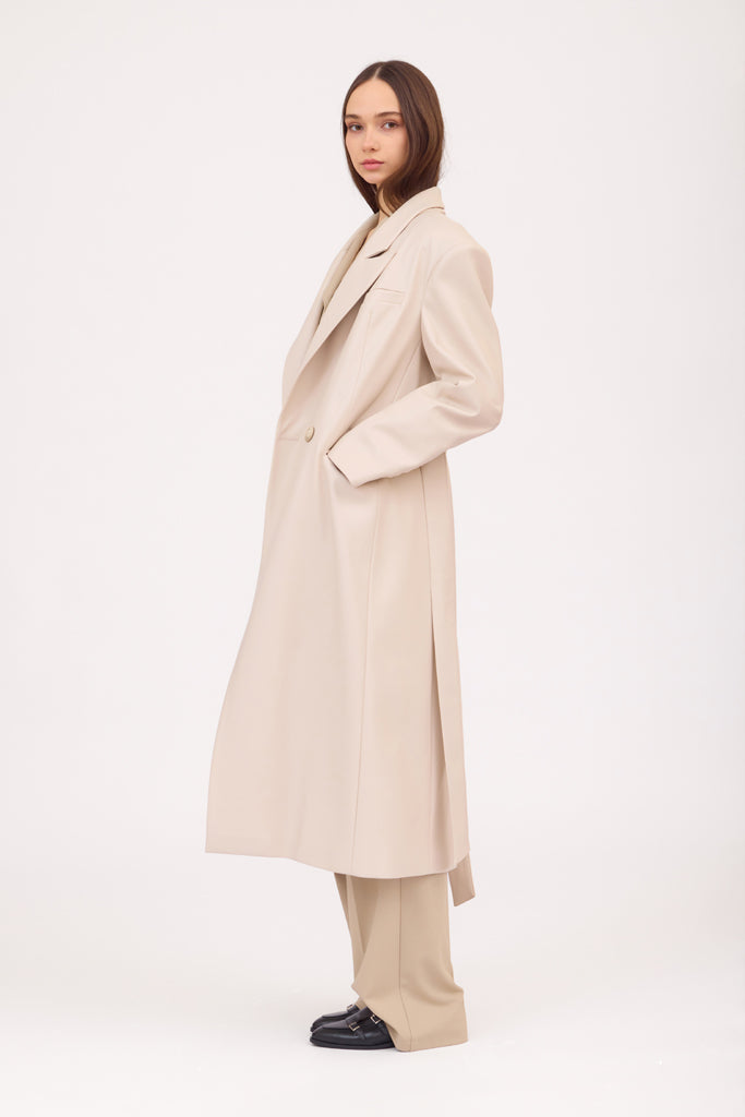 SOTROPA - Trench Eco Leather, PR Sample at DOORS NYC PR showroom