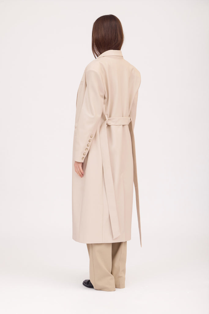 SOTROPA - Trench Eco Leather, PR Sample at DOORS NYC PR showroom