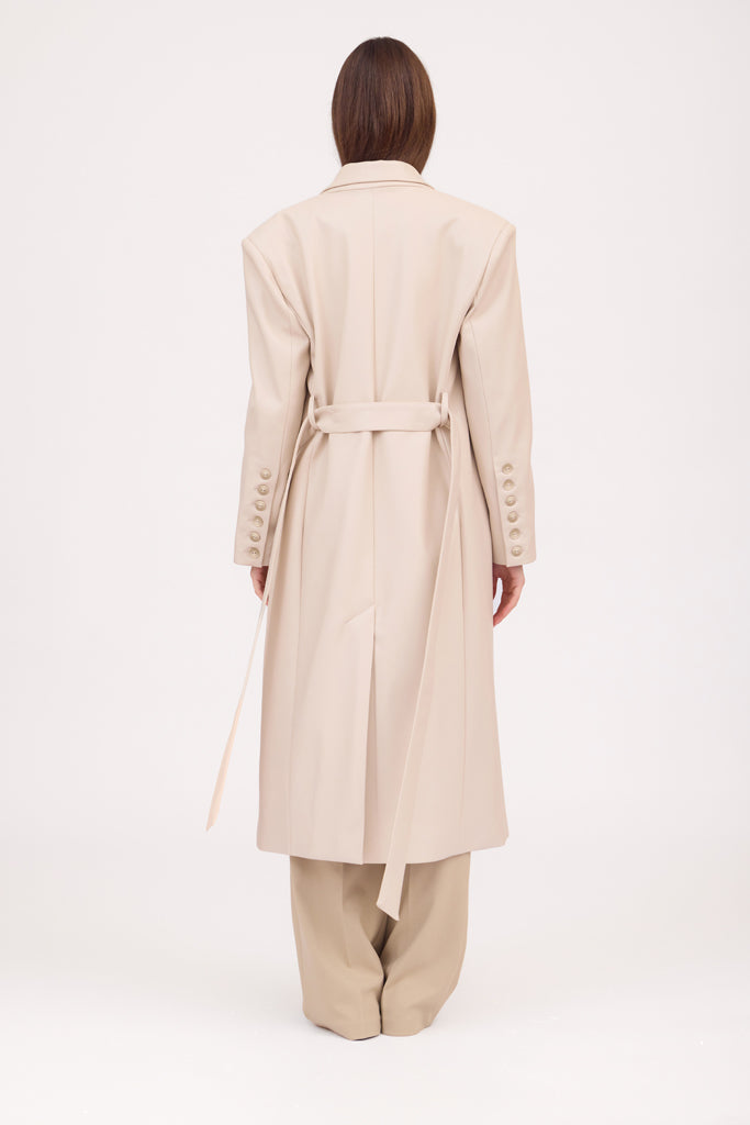 SOTROPA - Trench Eco Leather, PR Sample at DOORS NYC PR showroom