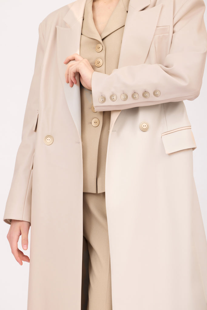 SOTROPA - Trench Eco Leather, PR Sample at DOORS NYC PR showroom