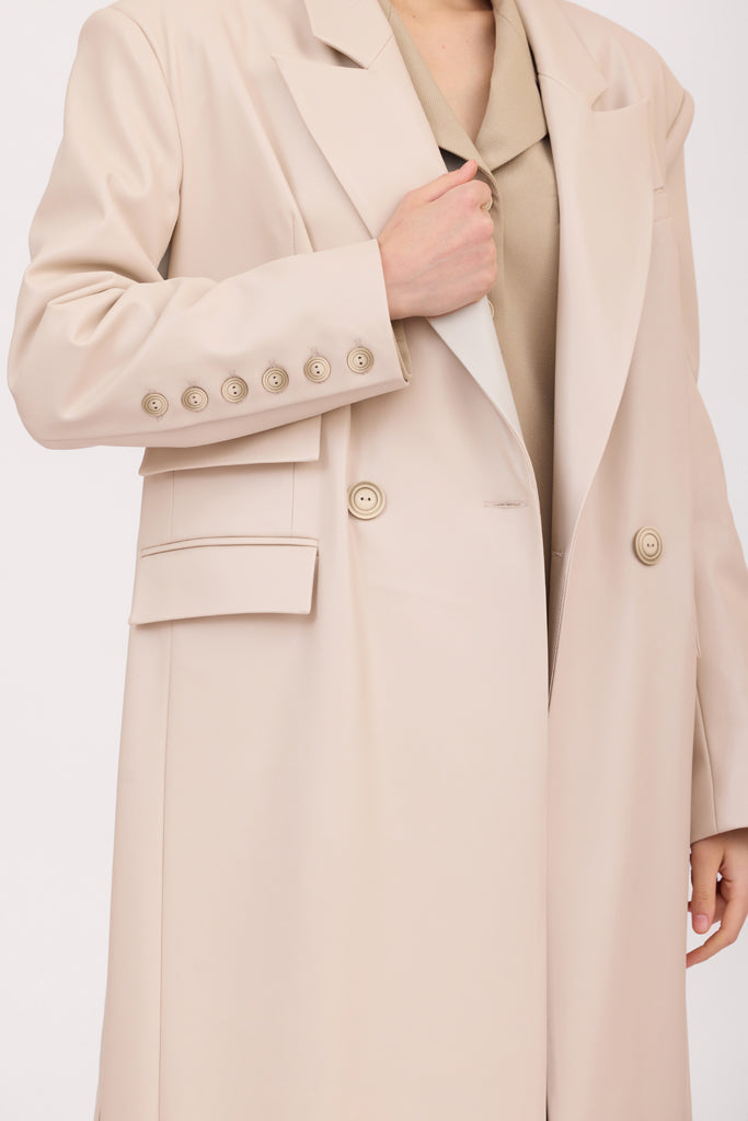 SOTROPA - Trench Eco Leather, PR Sample at DOORS NYC PR showroom