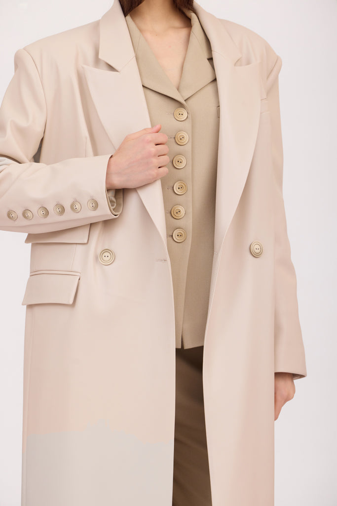 SOTROPA - Trench Eco Leather, PR Sample at DOORS NYC PR showroom