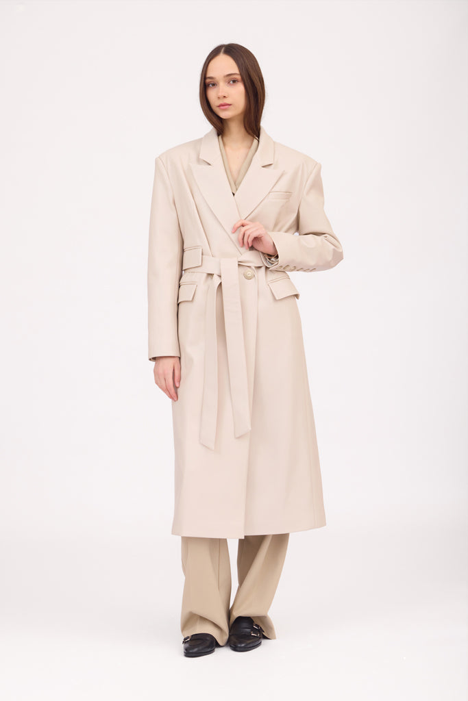 SOTROPA - Trench Eco Leather, PR Sample at DOORS NYC PR showroom