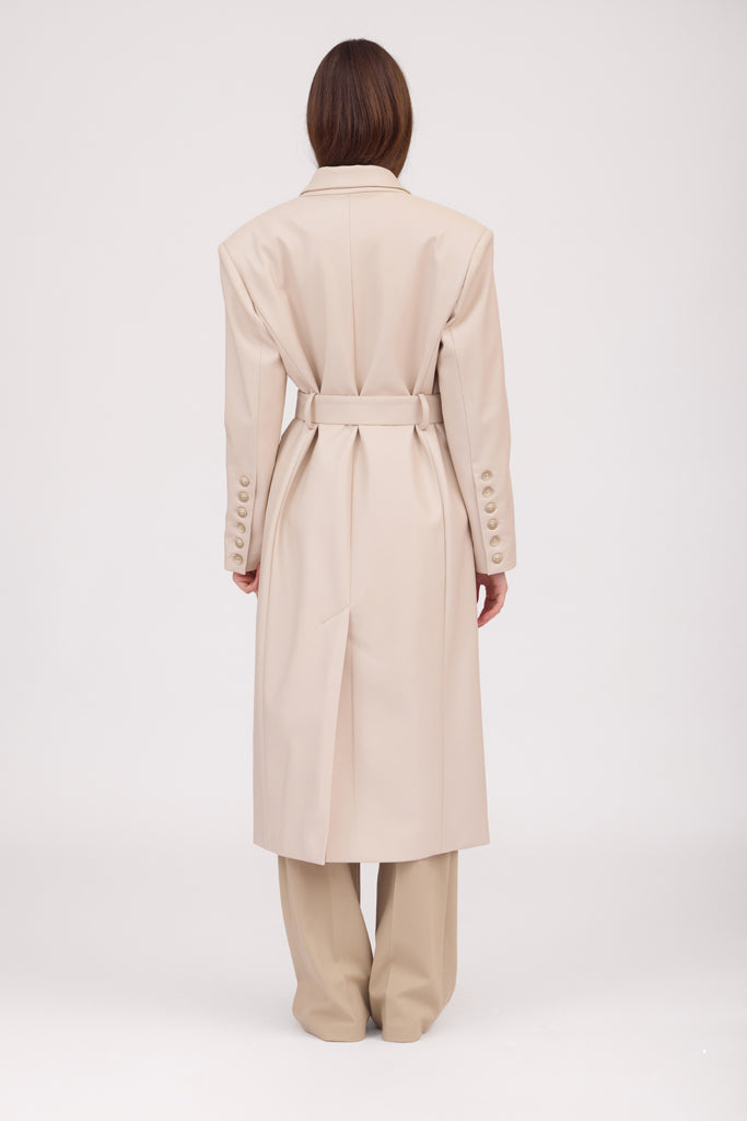 SOTROPA - Trench Eco Leather, PR Sample at DOORS NYC PR showroom