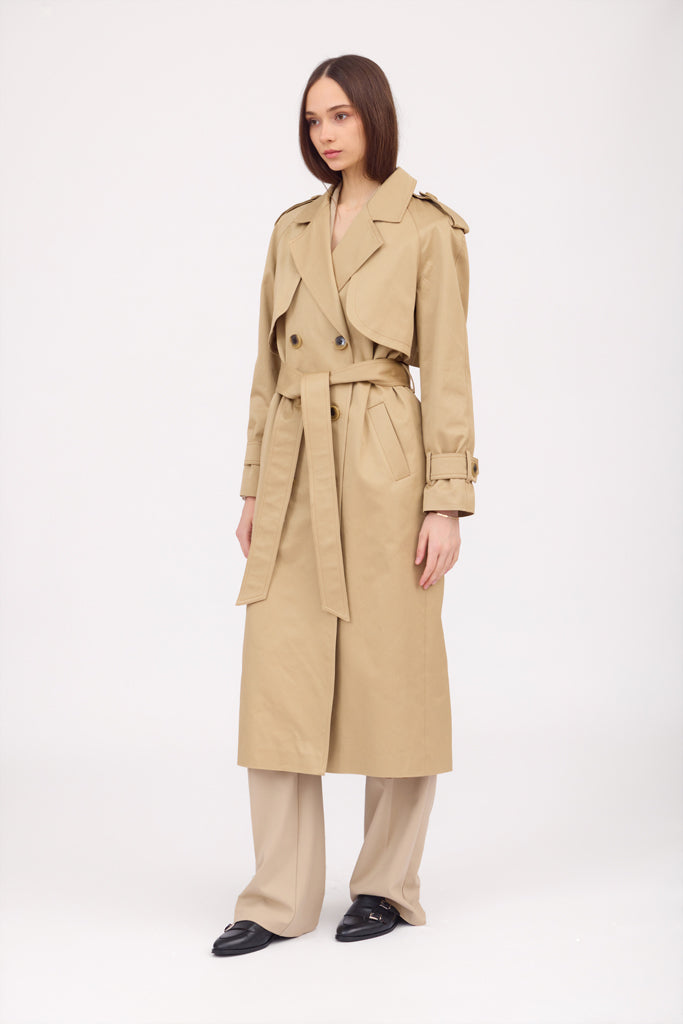 SOTROPA - Camel Trench Coat, buy at DOORS NYC
