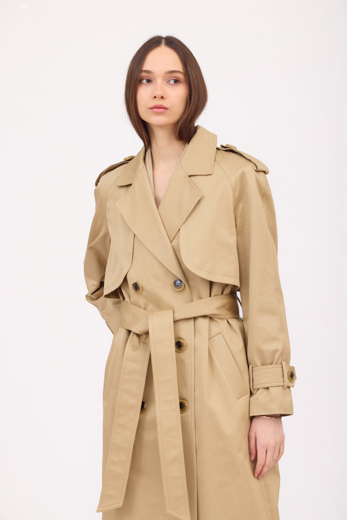 SOTROPA - Camel Trench Coat, buy at DOORS NYC