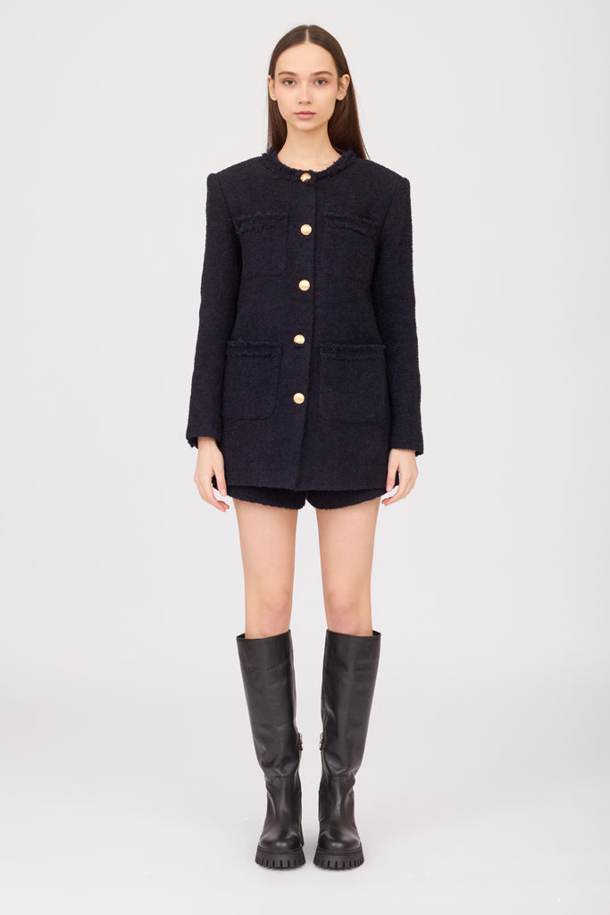 SOTROPA - Blue Tweed Blazer, buy at DOORS NYC