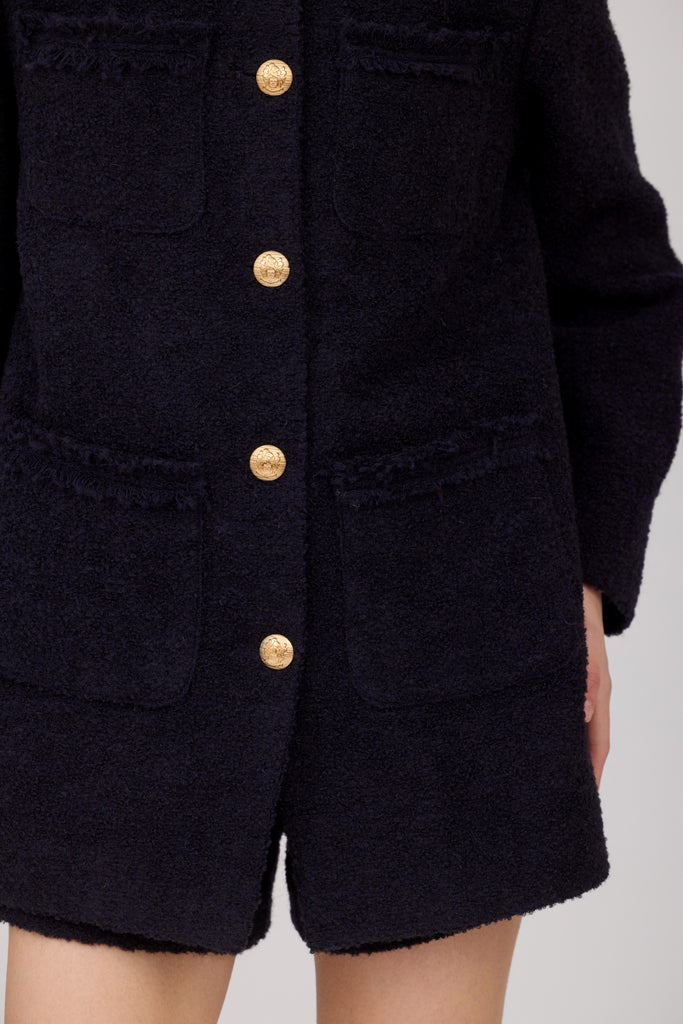 SOTROPA - Blue Tweed Blazer, buy at DOORS NYC