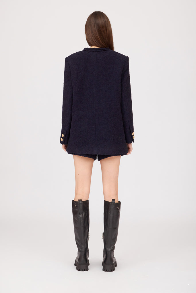 SOTROPA - Blue Tweed Blazer, buy at DOORS NYC