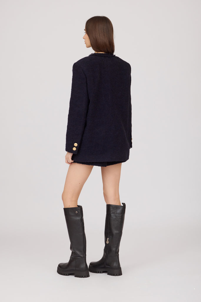 SOTROPA - Blue Tweed Blazer, buy at DOORS NYC