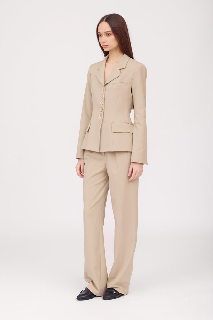 SOTROPA - Beige Blazer, PR Sample at DOORS NYC PR showroom