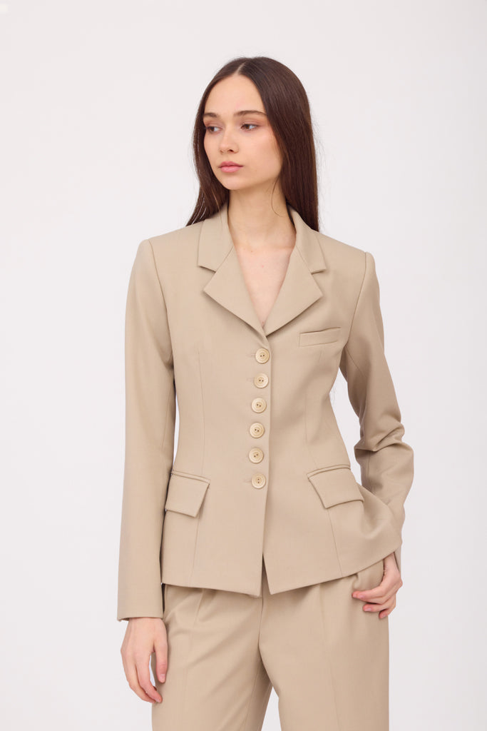 SOTROPA - Beige Blazer, PR Sample at DOORS NYC PR showroom