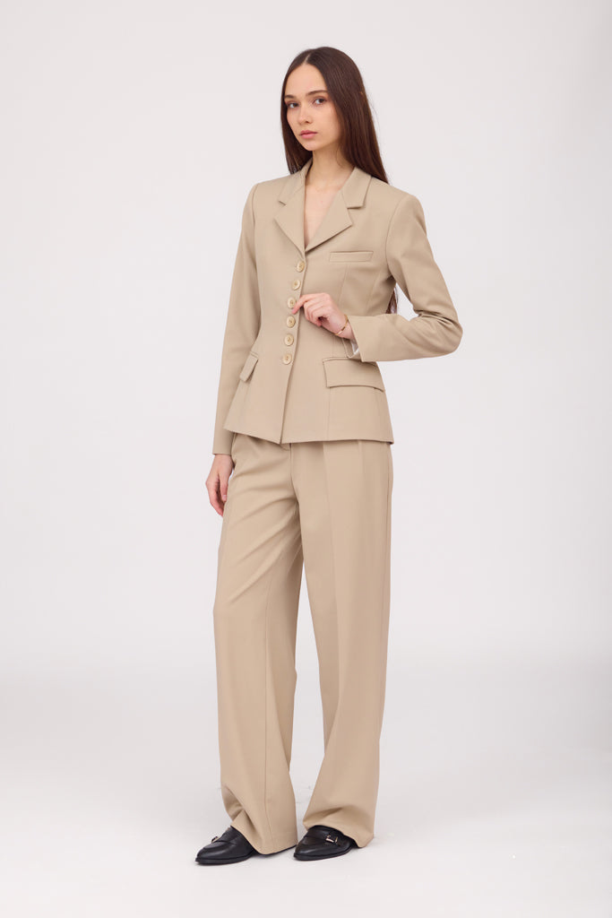 SOTROPA - Beige Trousers, PR Sample at DOORS NYC PR showroom