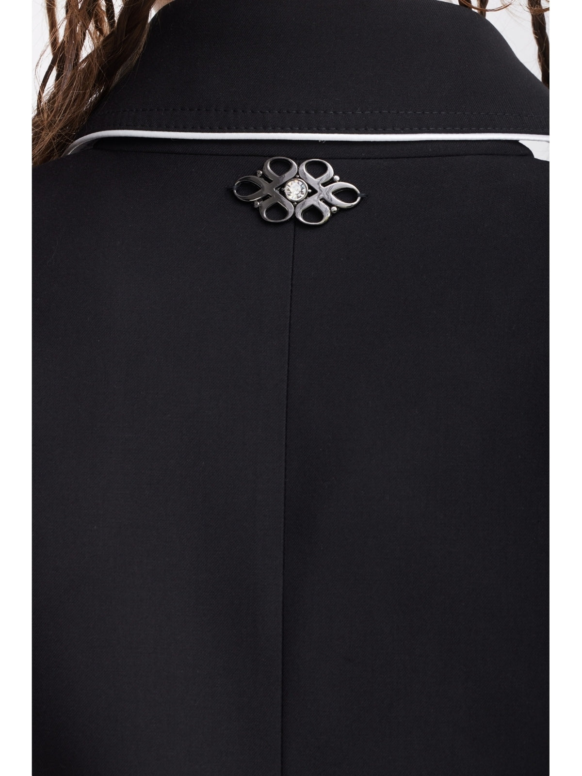 JULIA ALLERT black tailored jacket, back detail, buy at DOORS NYC
