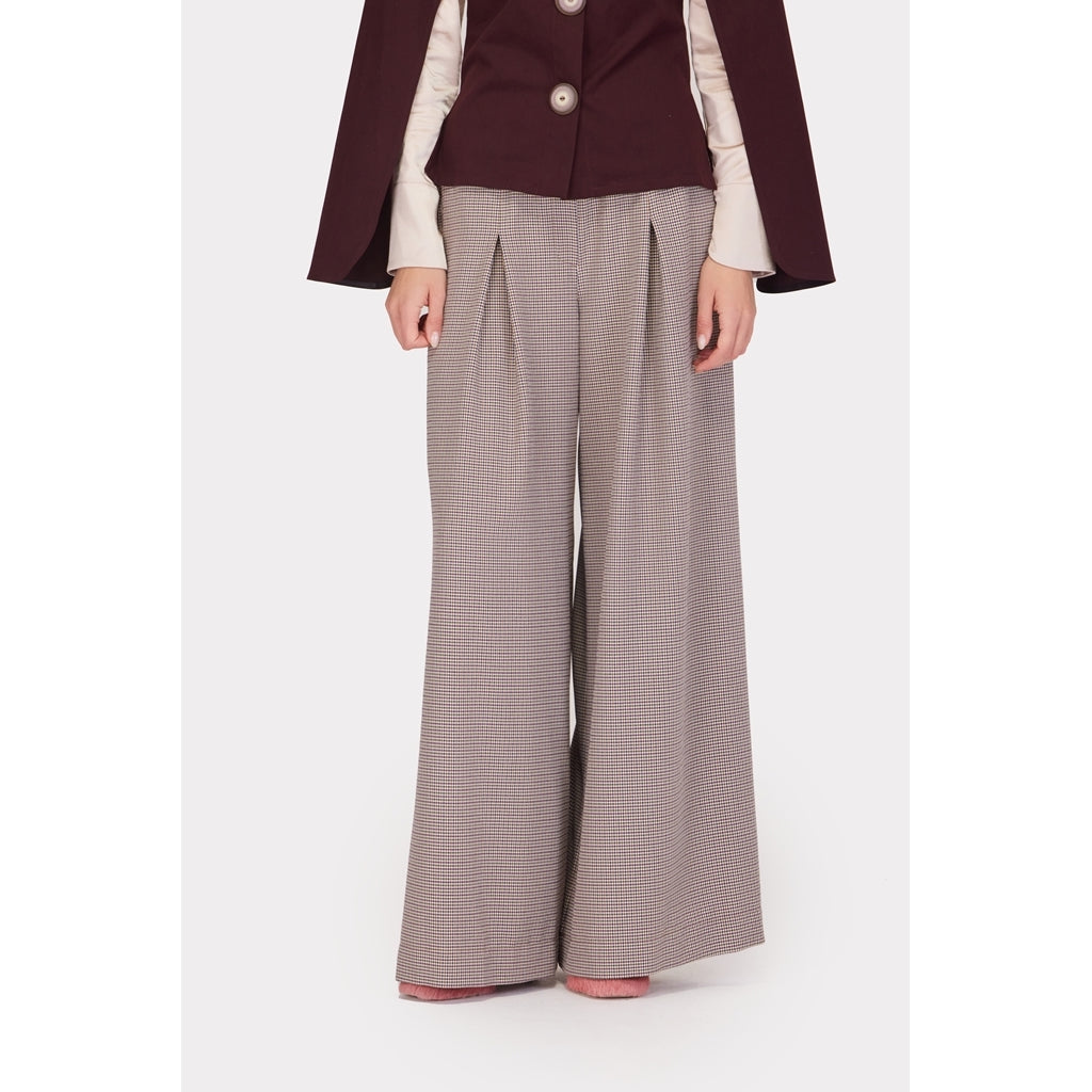 Tailored Cape Blazer | Burgundy