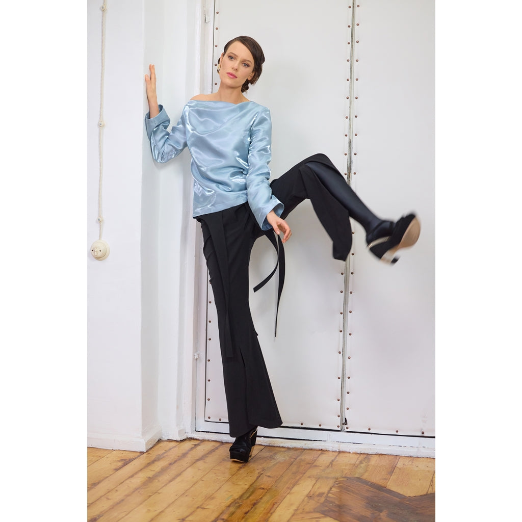 Flared Trousers | Black