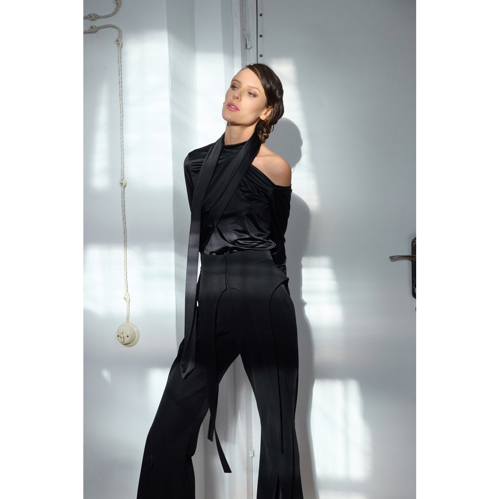 Flared Trousers | Black