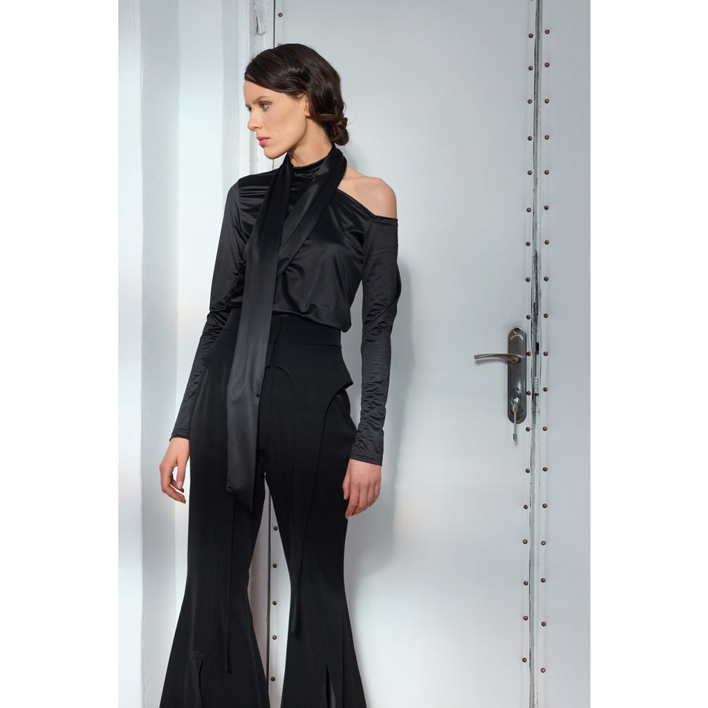 Flared Trousers | Black