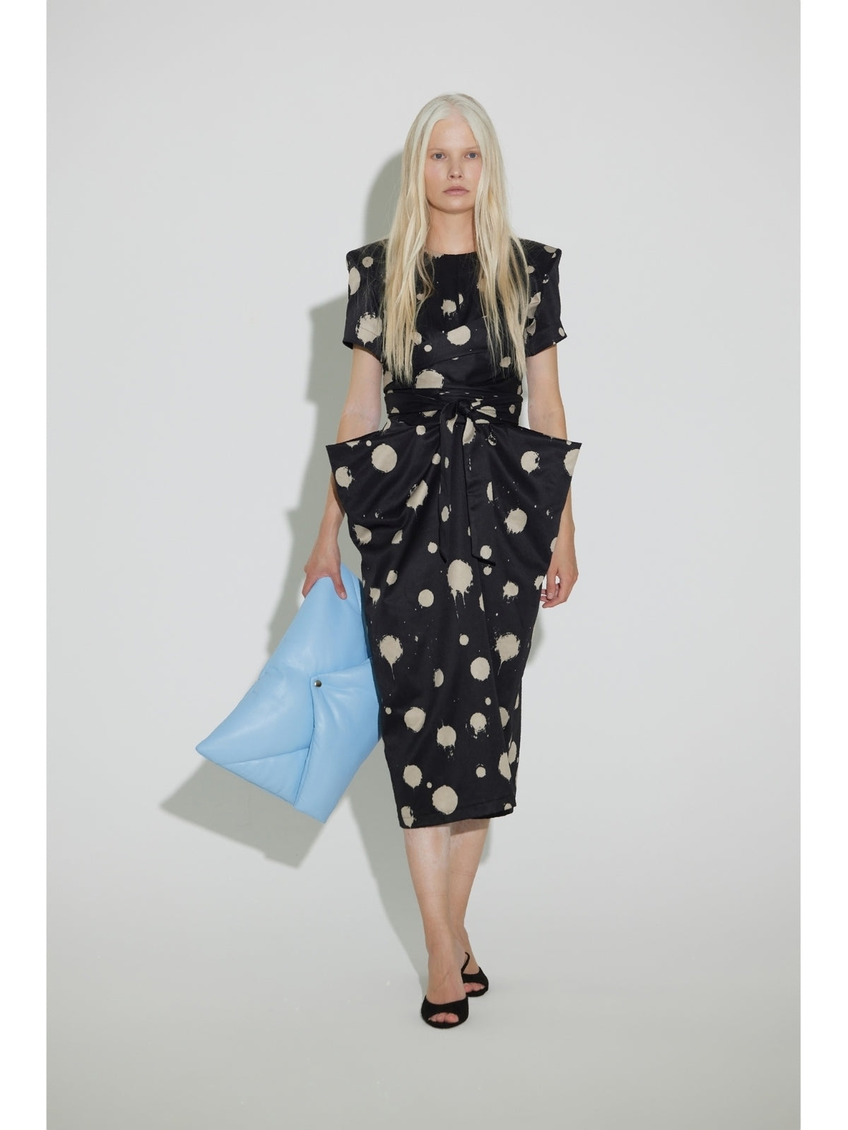 JULIA ALLERT polka dot capsule dress, women's designer dress, buy at DOORS NYC