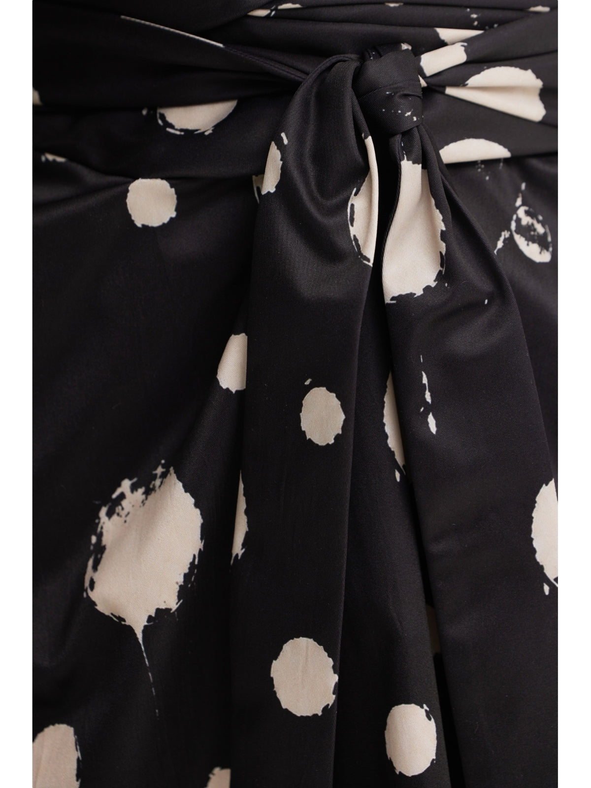 JULIA ALLERT black polka dot midi dress, fabric and bow detail, buy at DOORS NYC