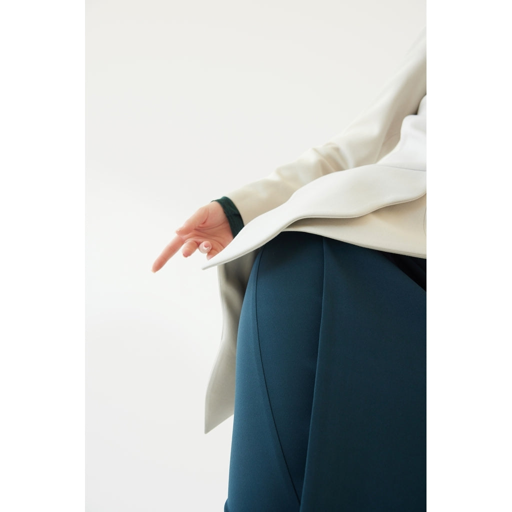 JULIA ALLERT - Elegant Blazer With Curved Hem | Gray, buy at DOORS NYC