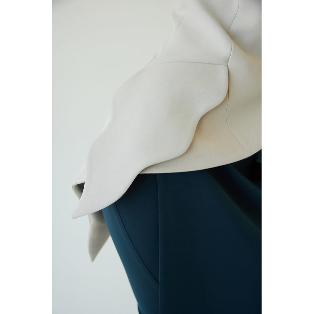 JULIA ALLERT - Elegant Blazer With Curved Hem | Gray, buy at DOORS NYC