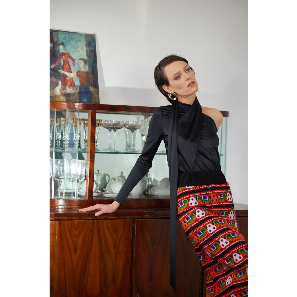 Midi Embroidered Skirt