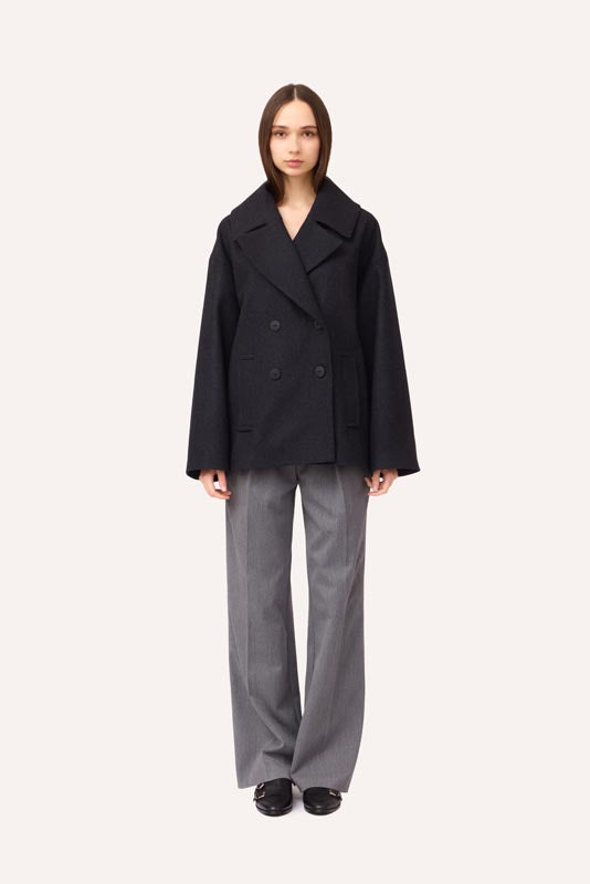 SOTROPA - Short Grey Coat, buy at DOORS NYC