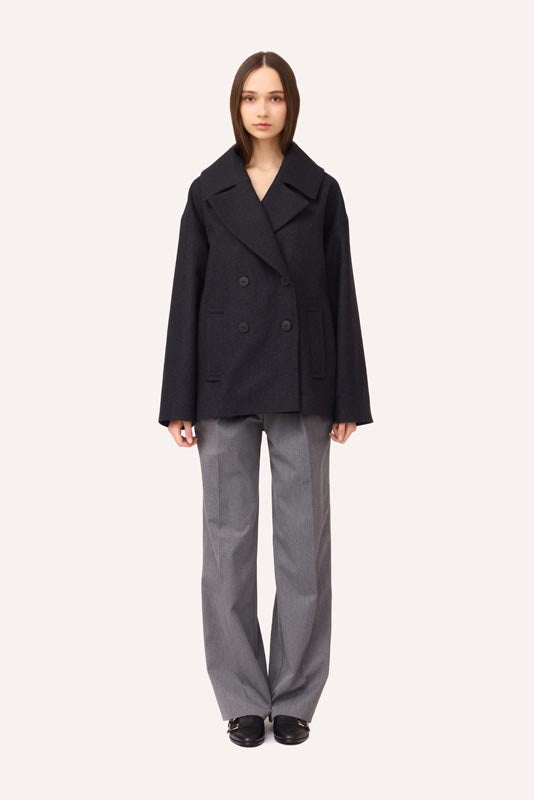 SOTROPA - Short Grey Coat, buy at DOORS NYC