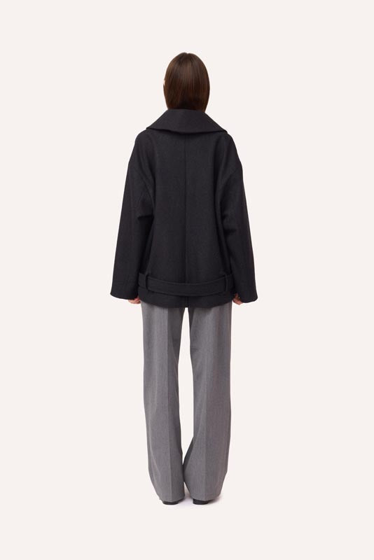 SOTROPA - Short Grey Coat, PR Sample at DOORS NYC PR showroom