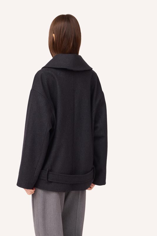 SOTROPA - Short Grey Coat, buy at DOORS NYC