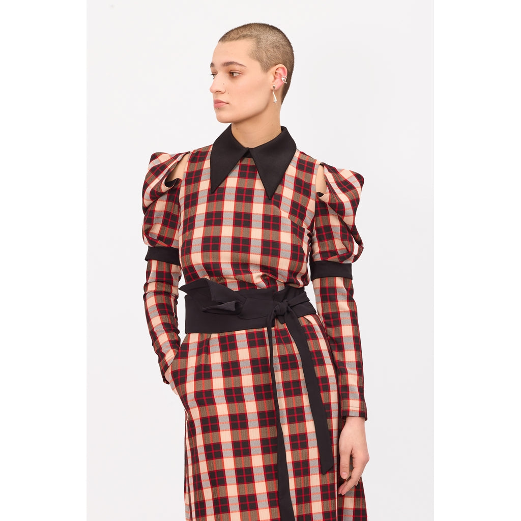 Cold Shoulder Long Sleeve Dress