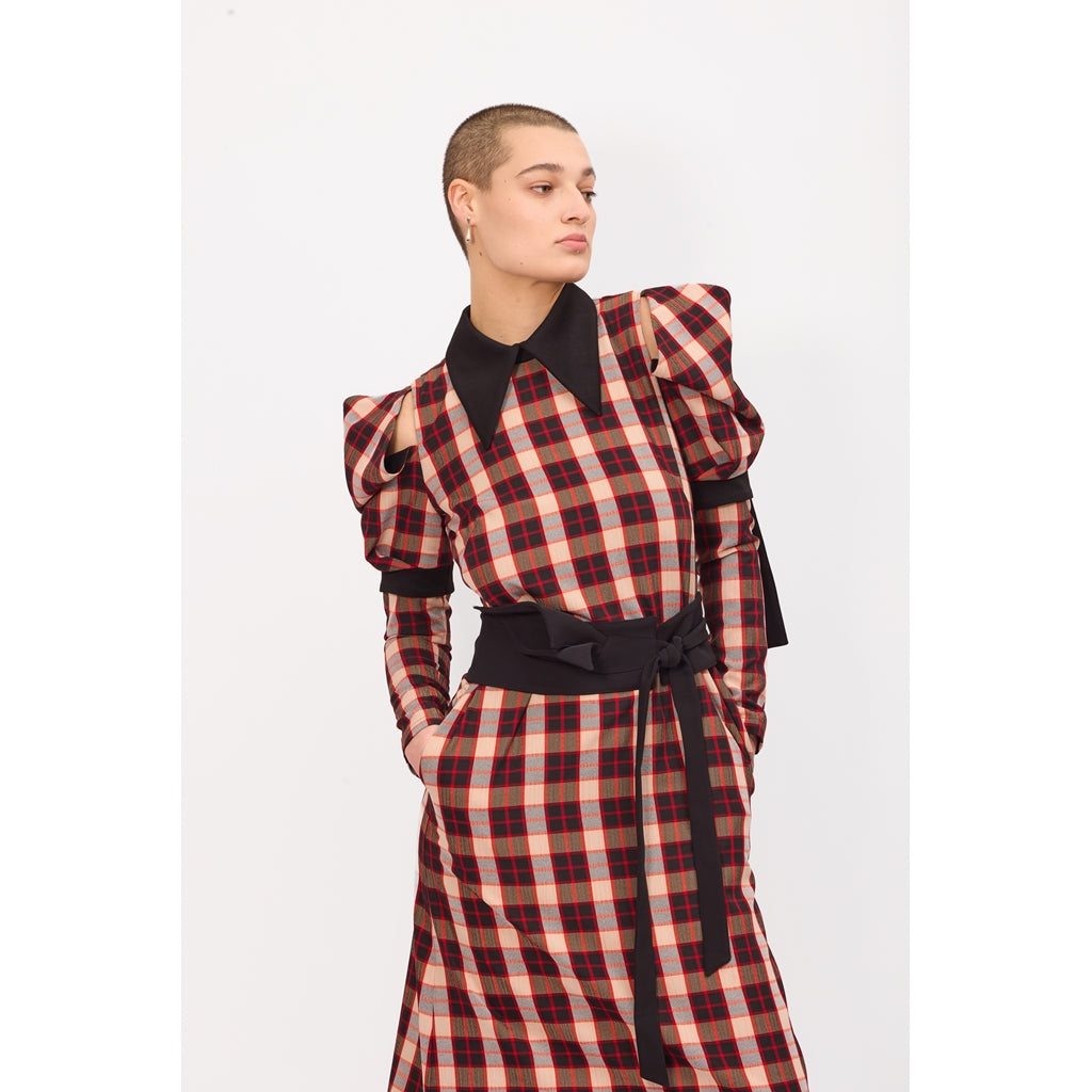 Cold Shoulder Long Sleeve Dress