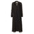 Slip Dress With Sheer Cape | Black